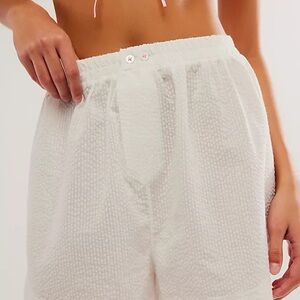 Free People White Cloud Nine Boxer